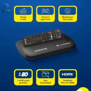 Receptor Para Parabólica Digital Vivenses +80 Canais