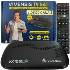 Receptor Para Parabólica Digital Vivenses +80 Canais